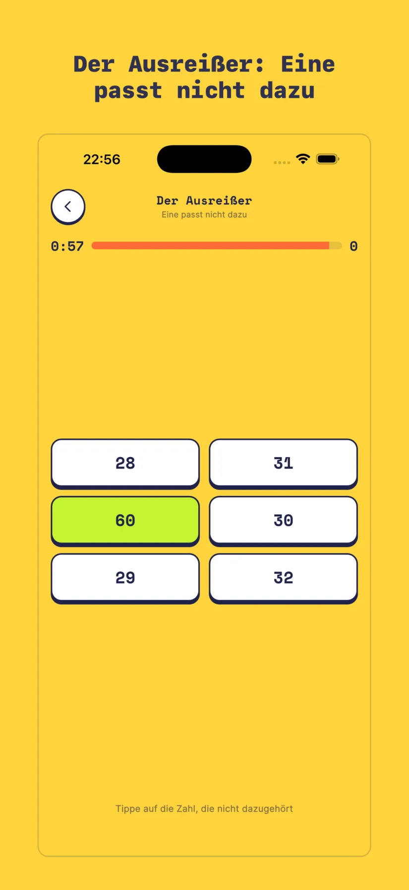 Speed-Spiel Der Ausreißer