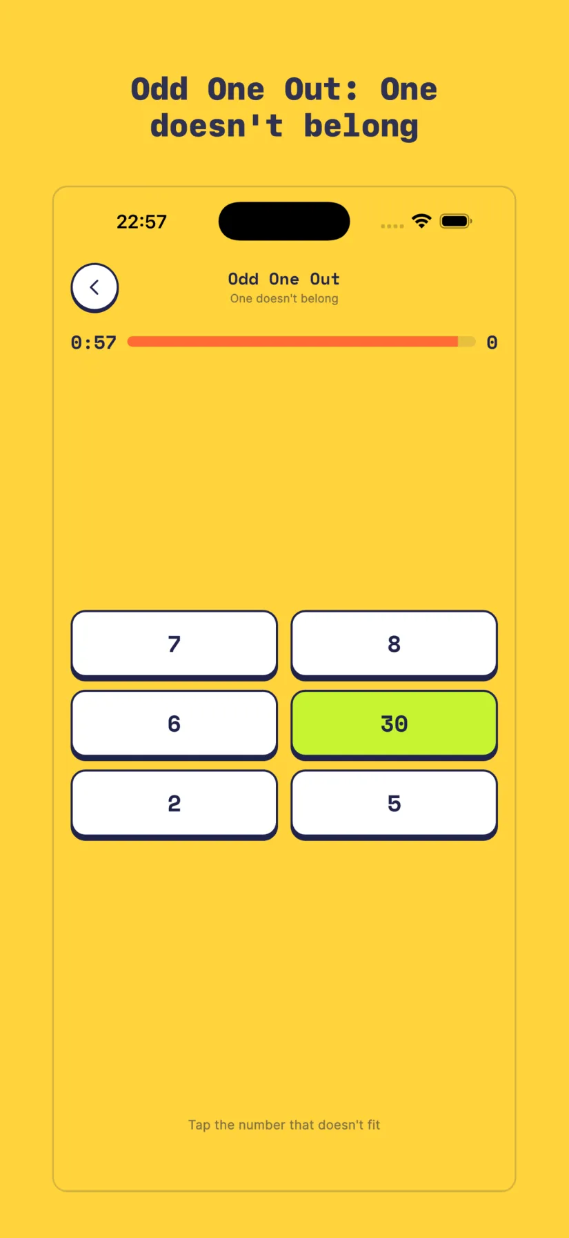Odd One Out speed game