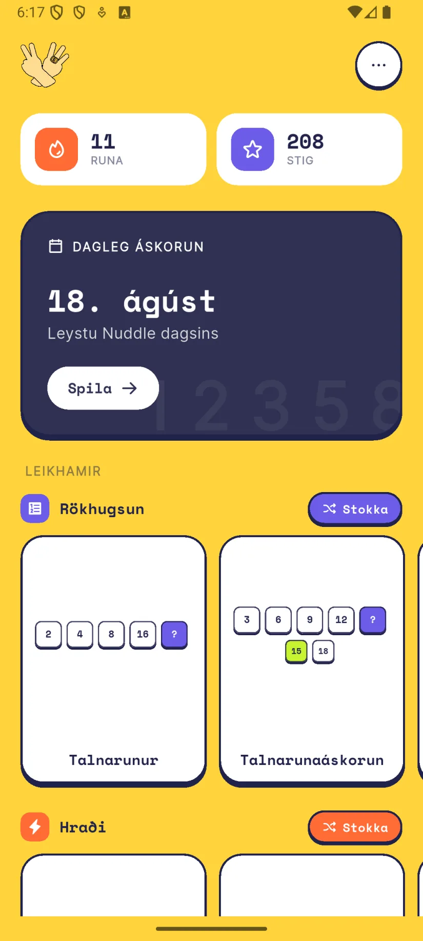 Dagleg áskorun: Ein gáta á dag