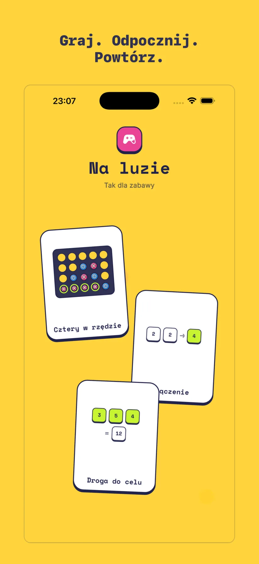 Na luzie: Cztery w rzędzie, Łączenie, Droga do celu